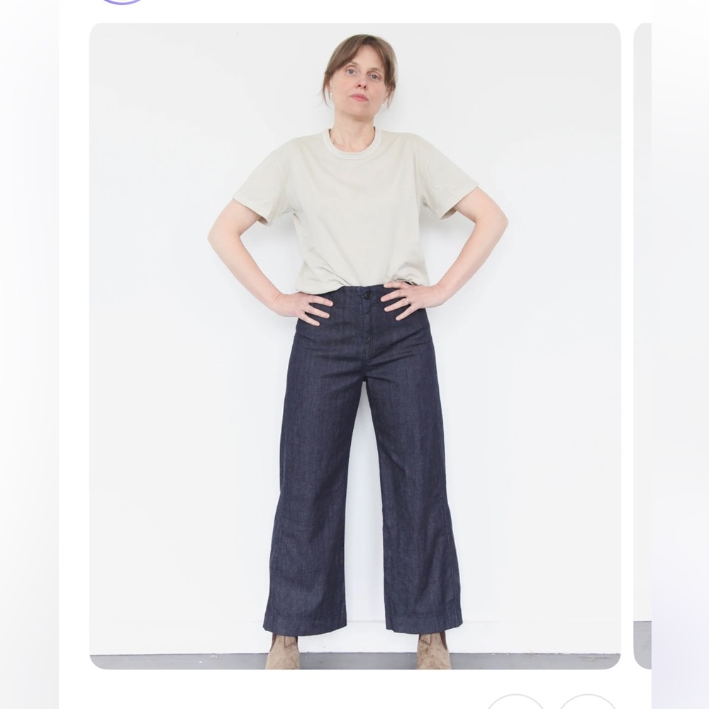 Prairie Underground Knack Pant, Denim Crop, Large, NWT